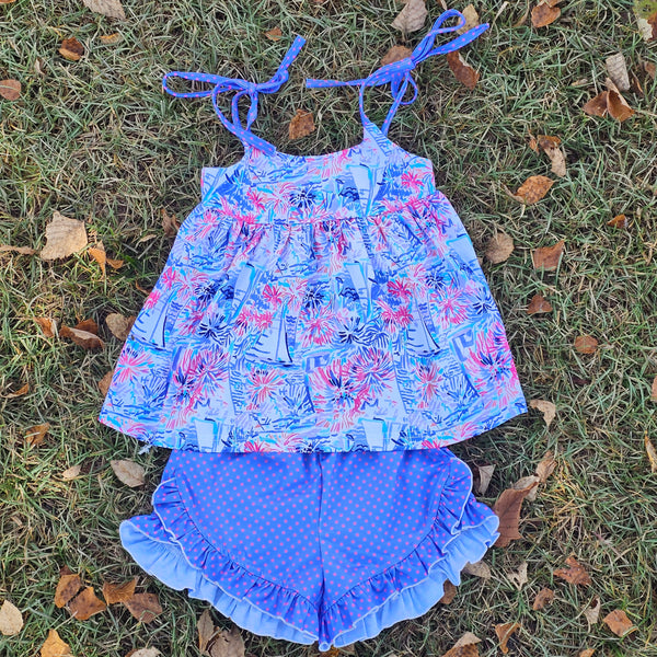 Sail Away Under Fireworks - Girl Set (RTS)