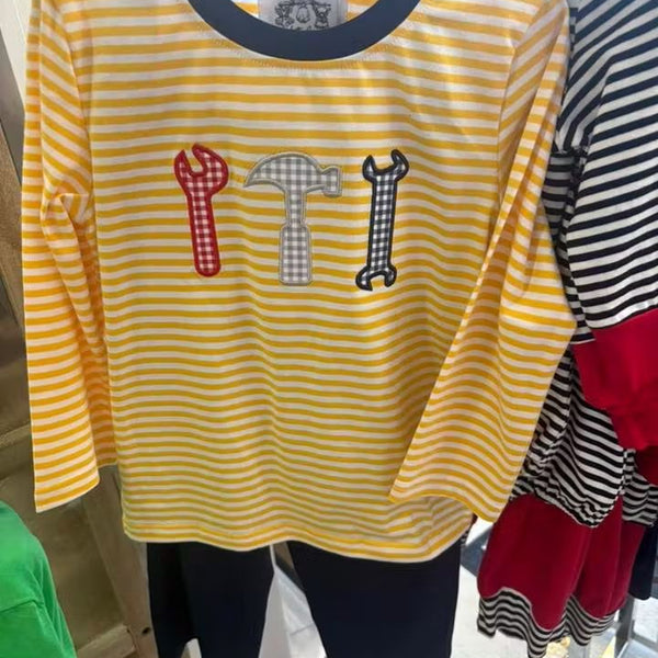 Stripe Tool Pant Set - Boy (RTS)