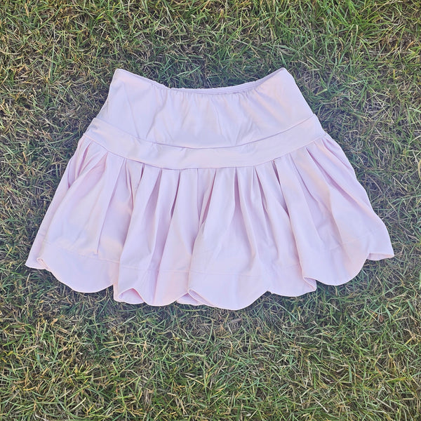 Athletic Skort W/Logo - Light Pink (RTS)