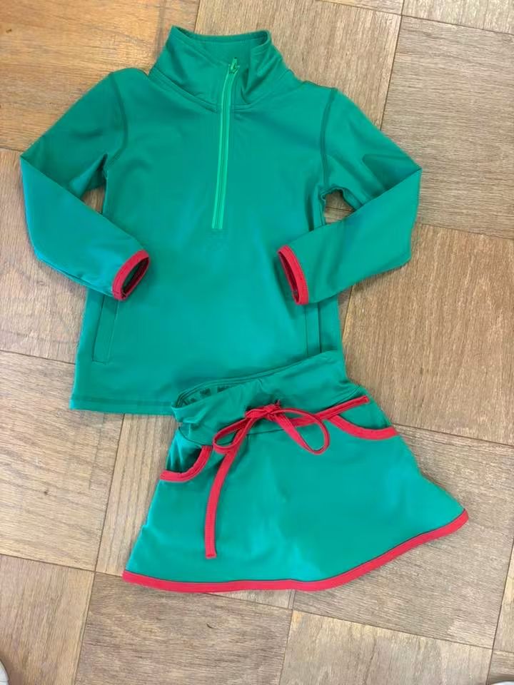 Green Athletic Skort Set (RTS)