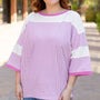Women's Purple Stripe Shirt (RTS)