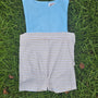 Maddie Grace's Floral & Stripes - Boy Romper (RTS)