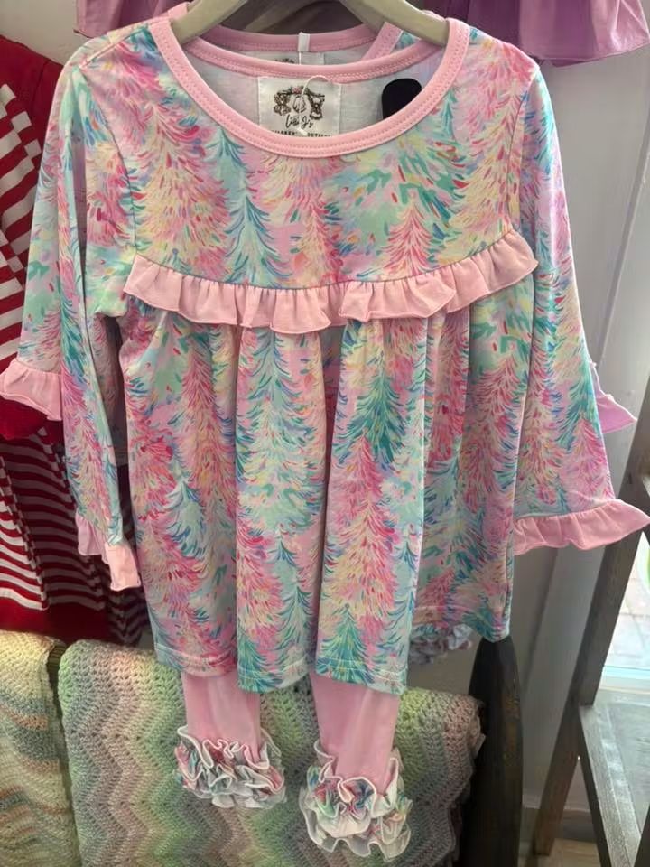 Watercolor Trees Pant Set (RTS)