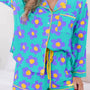 Women's Teal Floral Lounge (RTS)
