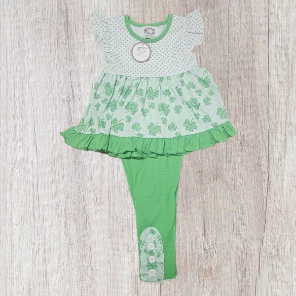 Sweetest Shamrock- Girl Pants Set (RTS)