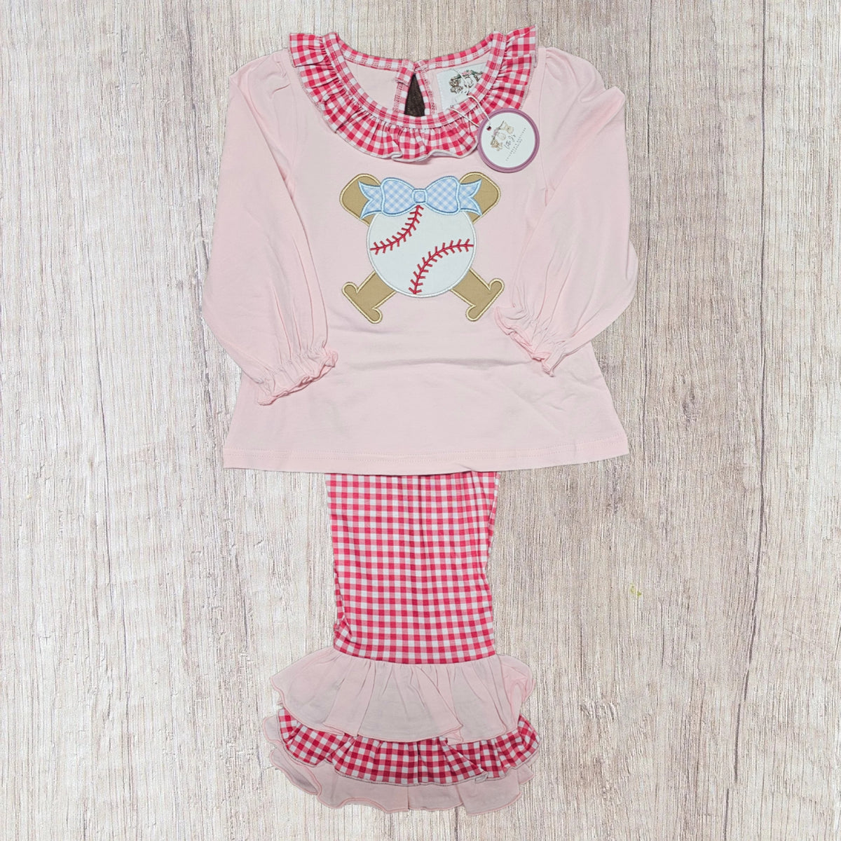 Baseball Baseball - Girl Pants Set (RTS)