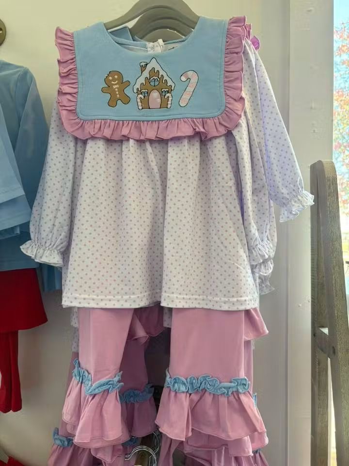 Christmas Trio Pant Set - Girl (RTS)