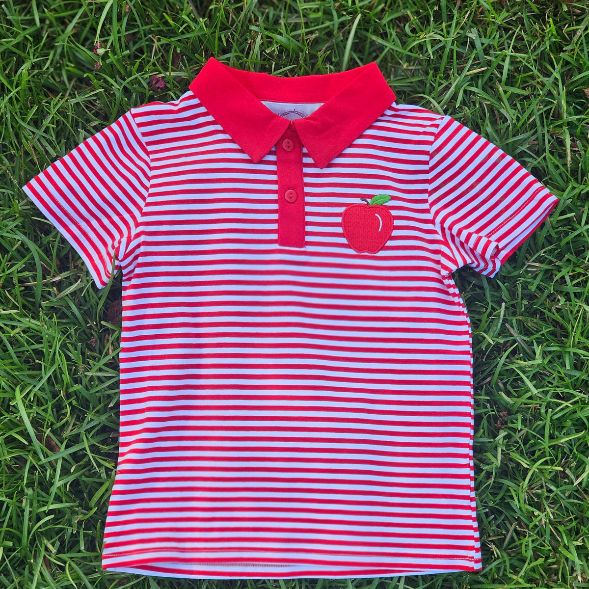 Red Striped Apple Polo (RTS)