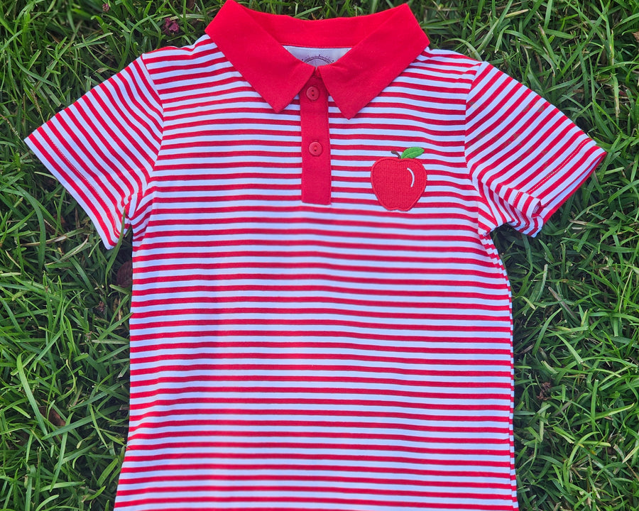 Red Striped Apple Polo (RTS)
