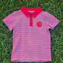 Red Striped Apple Polo (RTS)