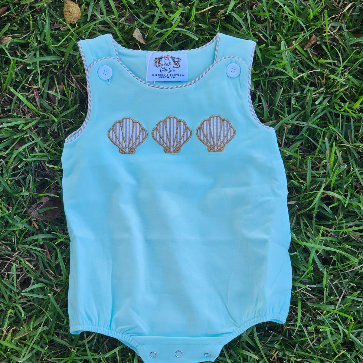 Sara's Seafoam Seashells- Boy Bubble (RTS)