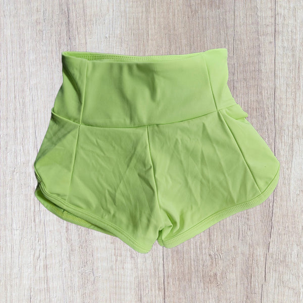Athletic Shorts W/Logo - Lime (RTS)