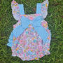 Maddie Grace's Floral & Stripes - Girl Bubble (RTS)