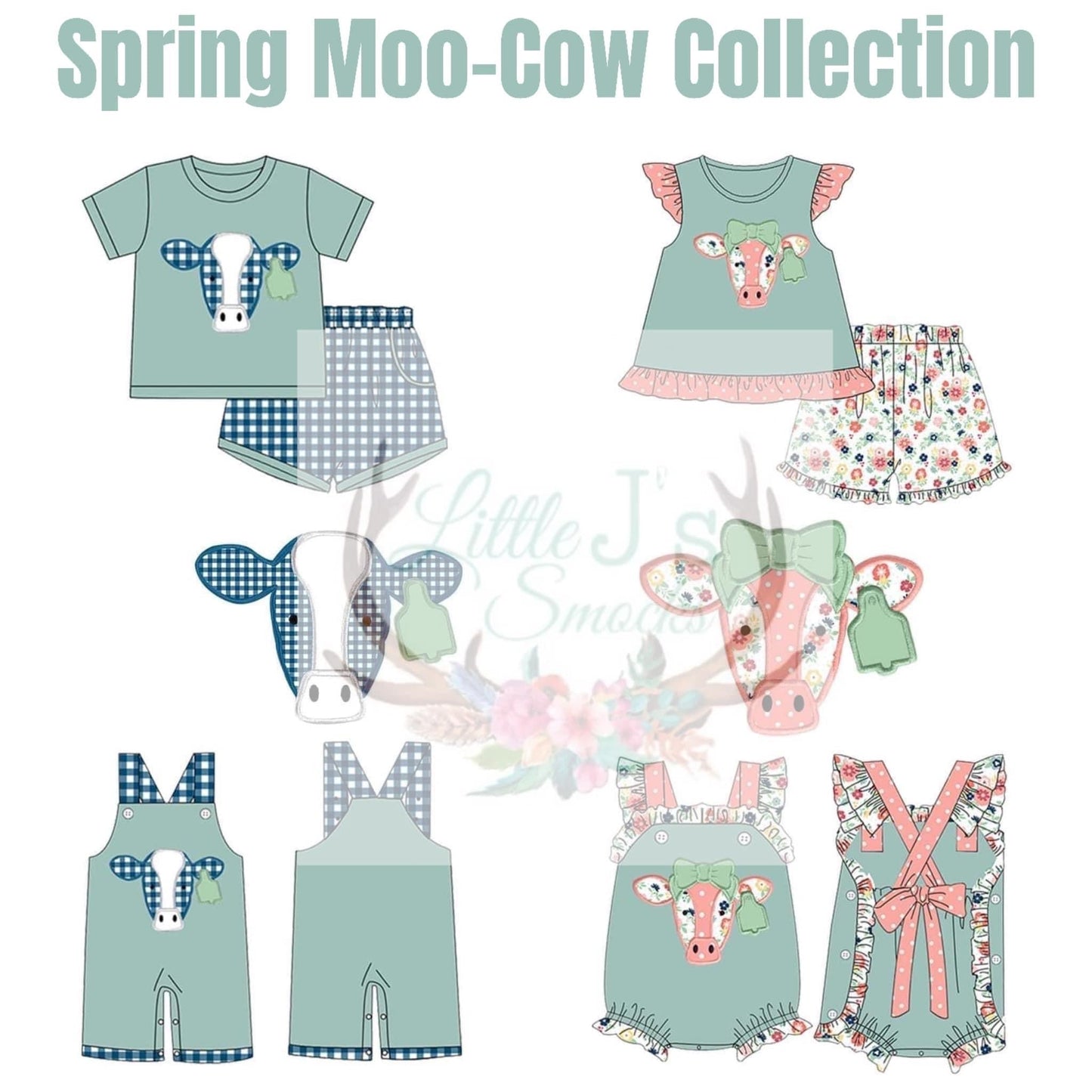 SPRING GINGHAM MOO COW (RTS)